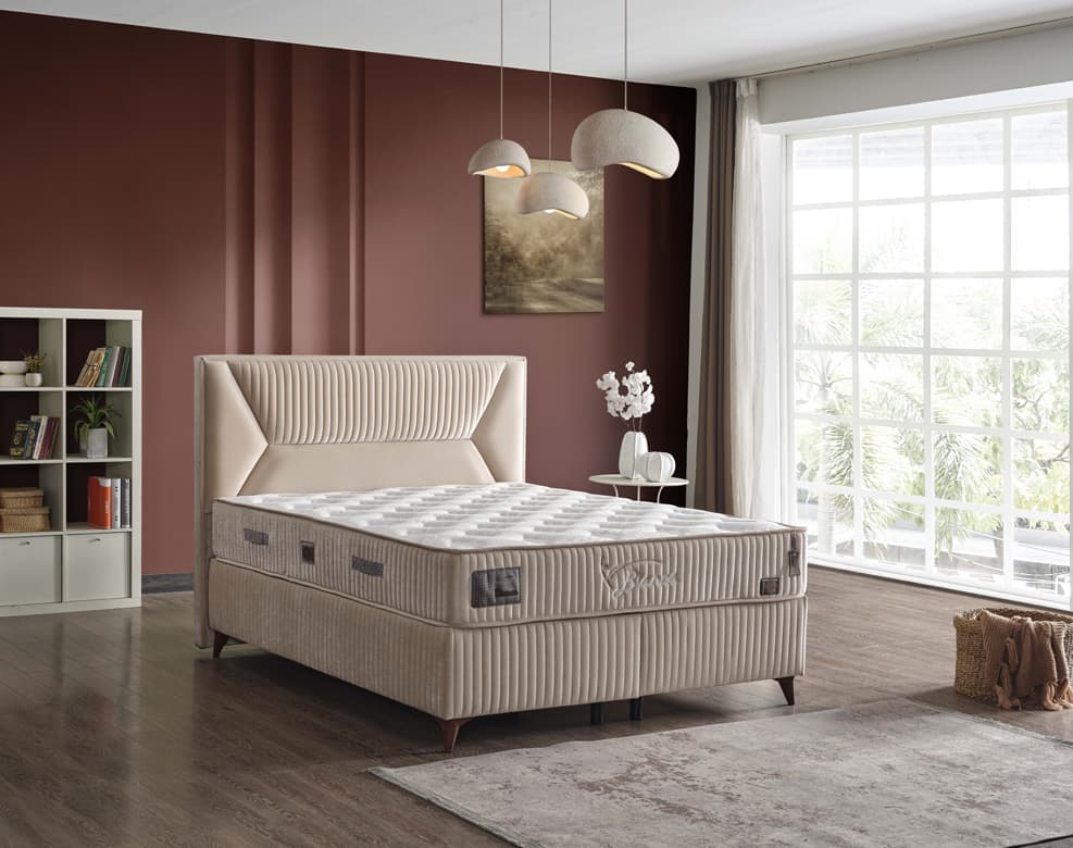 Bianca Beige Baza Başlık Seti